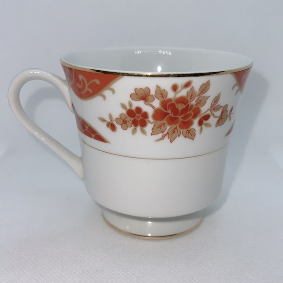 MIKASA EMPRESS FOOTED TEACUP AND SAUCER FINE CHINE VINTAGE L6009 - Picture 7 of 14